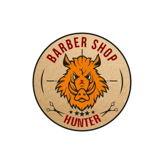 Логотип Barbershop Hunter, Смоленск